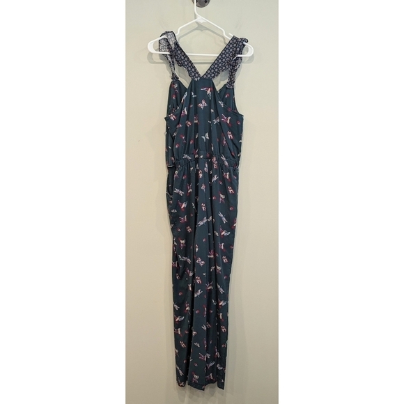 Matilda Jane Evergreen Dream Jumpsuit Hummingbirds Butterflies Size Medium - Picture 5 of 9